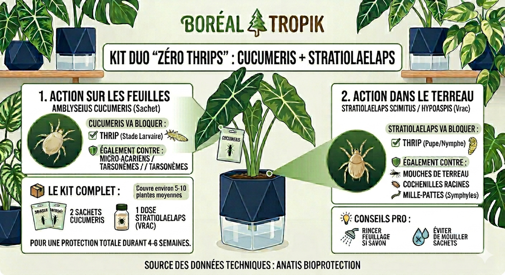 Duo Zéro Thrips — Cucumeris + Stratios