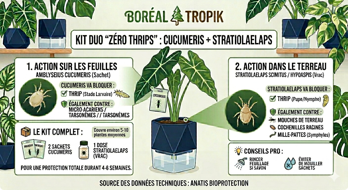 Duo Zéro Thrips — Cucumeris + Stratios